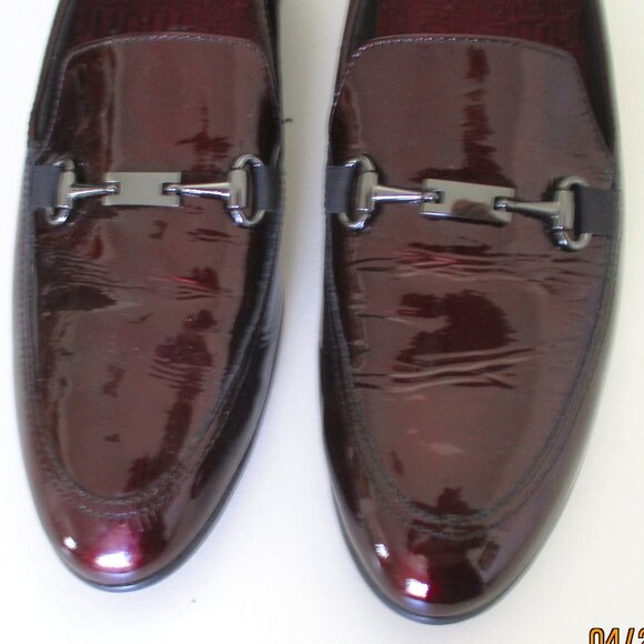 Munro American "Harrison" Womens Burgandy Wine Patent Leather Loafer - Size 11M - Picture 5 of 9